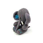 Kenana Knitters Hand Knitted 100% Organic Cotton Elephant Stuffed Animal