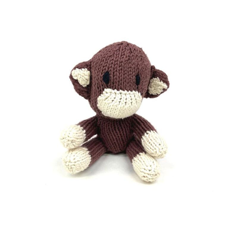 Kenana Knitters Hand Knitted Shelf Monkey Stuffed Animal