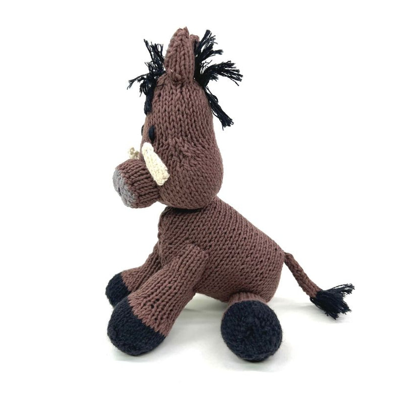 Kenana Knitters Hand Knitted Warthog Stuffed Animal