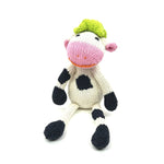 Kenana Knitters Hand Knitted Cow Stuffed Animal - Small