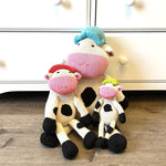 Kenana Knitters Hand Knitted Cow Stuffed Animal - Small