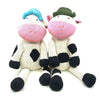 Hand Knitted Cow Stuffed Animal - Large