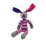 Hand Knitted Organic Cotton Rainbow Rabbit Stuffed Animal