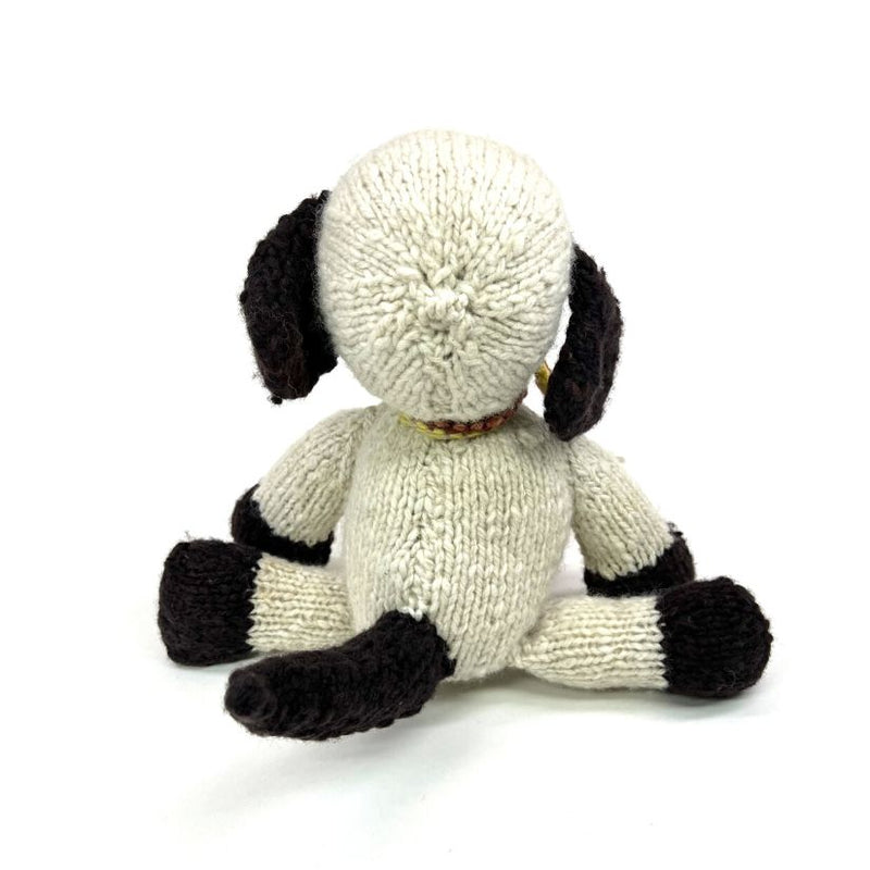 Hand Knitted Homespun Wool Dog Stuffed Animal