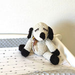 Hand Knitted Homespun Wool Dog Stuffed Animal