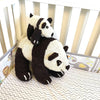 Hand Knitted Homespun Wool Panda Stuffed Animal