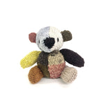 Hand Knitted Harlequin Bear Stuffed Animal