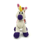 Kenana Knitters Hand Knitted Unicorn Stuffed Animal