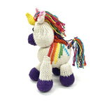 Kenana Knitters Hand Knitted Unicorn Stuffed Animal