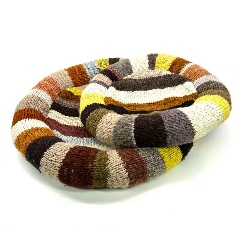 Hand Knitted Homespun Wool Pet Bed
