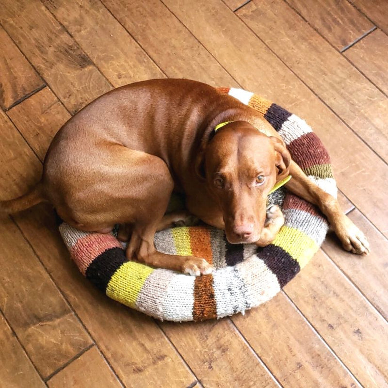 Kenana Knitters Hand Knitted Homespun Wool Pet Bed