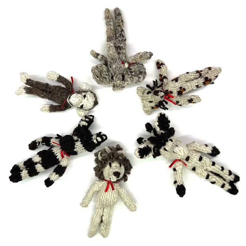 Kenana Knitters Hand Knitted Kenyan Animal Christmas Ornaments