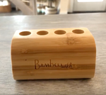 Bamboo Toothbrush Stand - 4 Tier