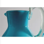 Aqua Handblown Glass Pitcher