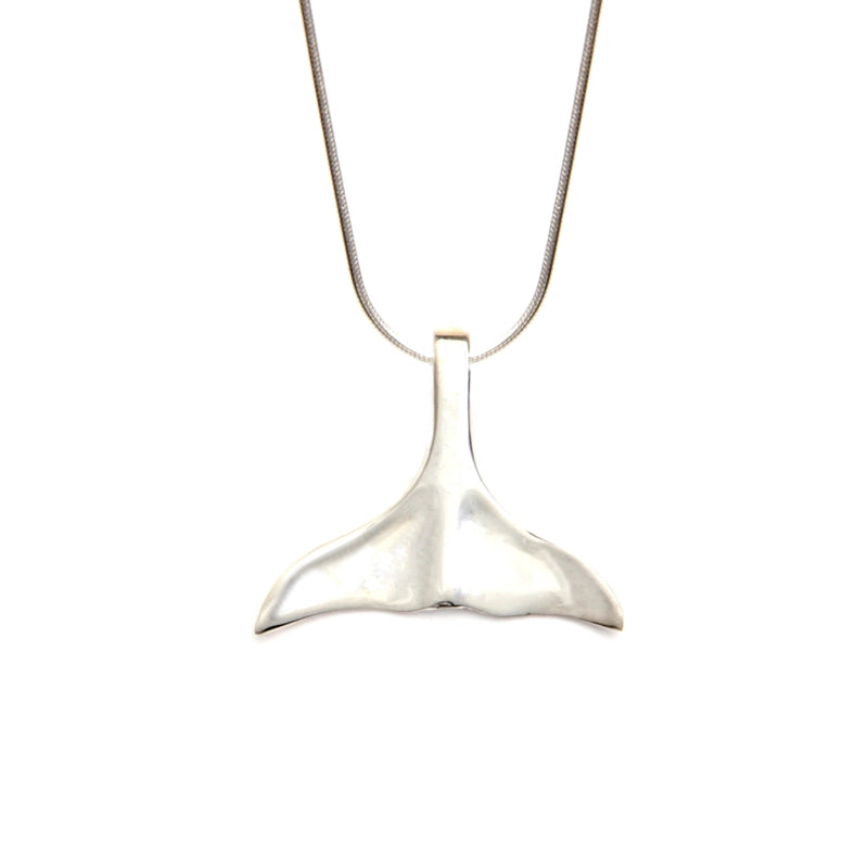 Maori Whale Tail Silver - 35mm Necklace