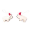 Santa’s Polar Bears Ornament - Set of 2