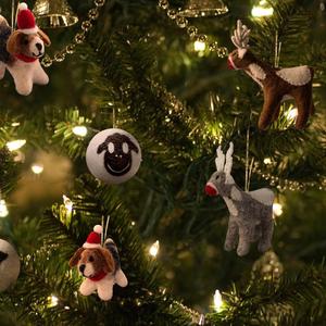 Santa’s Reindeer Ornament - Set of 4