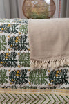 Tanzanian Hand Woven Cotton Throw - Diamond Pattern