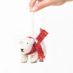 Handmade Holiday Polar Bear Ornament