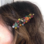 Kantha Textile Cluster Hair Pin