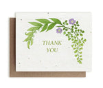 Botanical Thank You Plantable Herb Seed Card